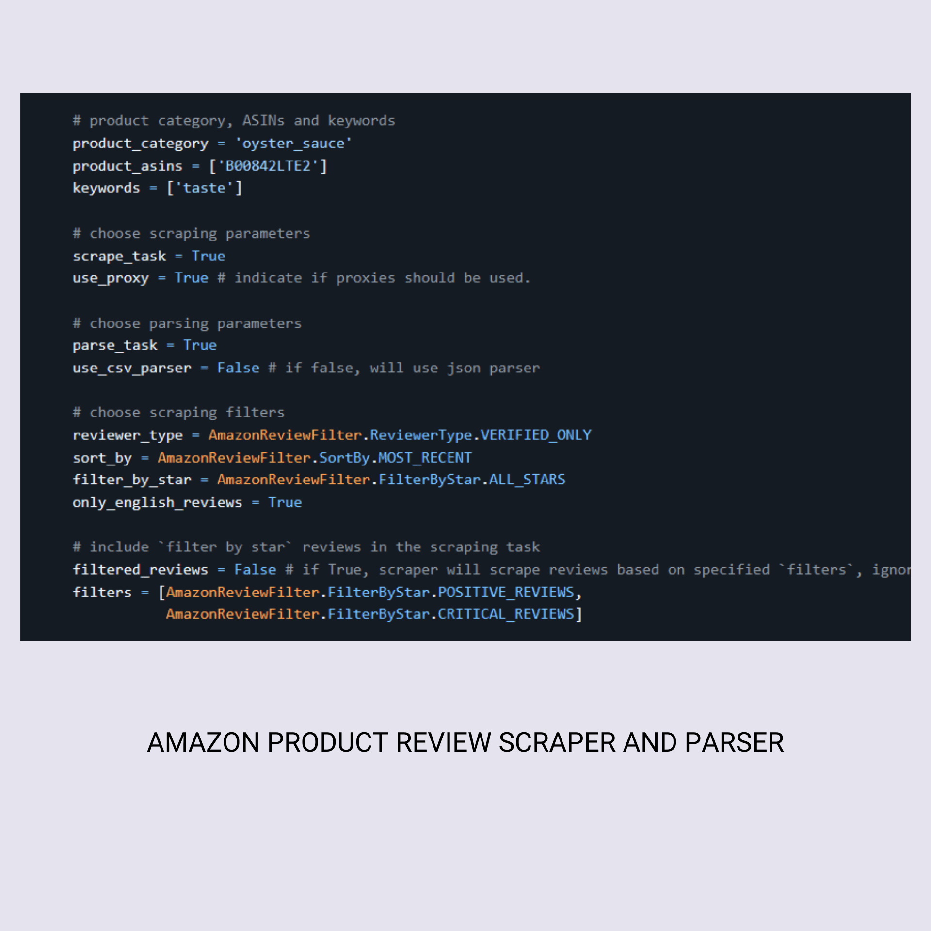 Amazon Review Scraping Toolkit screenshot