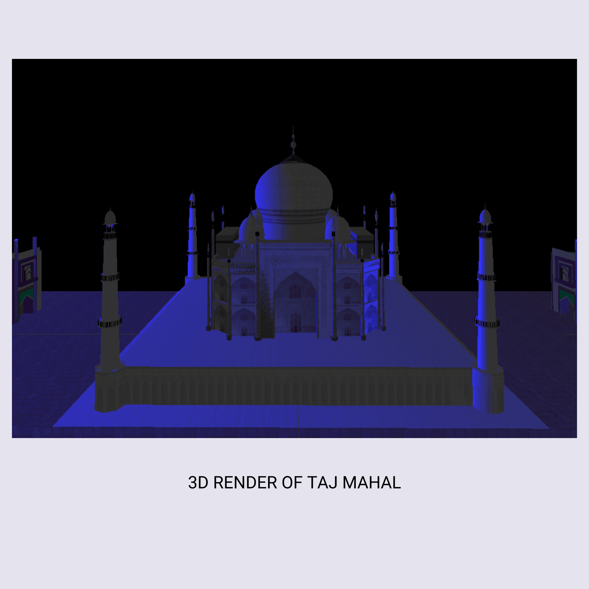 3D Render of the Taj Mahal screenshot